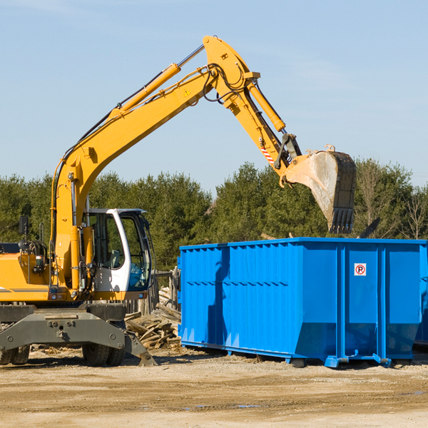 can i pay for a residential dumpster rental online in Crowell